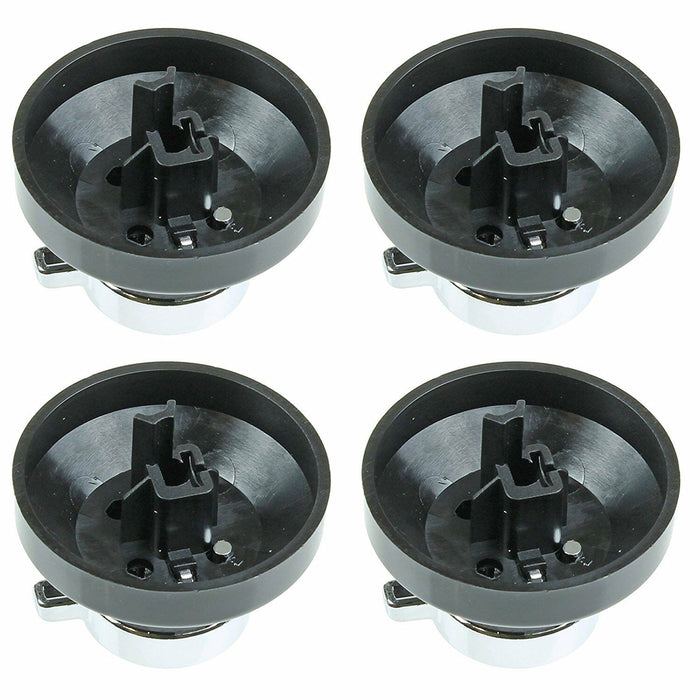 4 x Control Knob for STOVES NEWHOME Gas Oven Cooker Hob Black Chrome 082834826