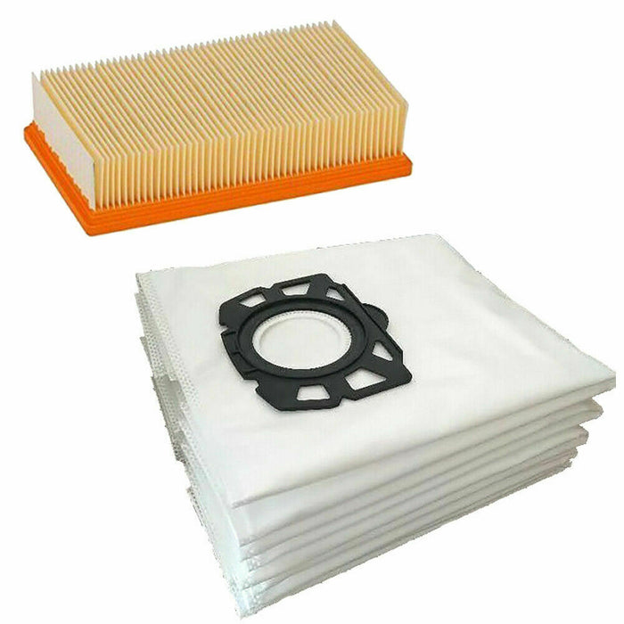Fleece Dust Bags & Filter For Karcher 6.959.006 MV4 MV5 MV6 WD 4 WD 5 WD 6