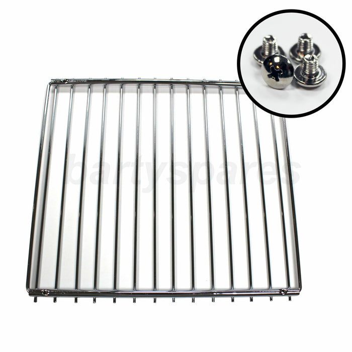 2 x UNIVERSAL Adjustable Screw Secured Oven Cooker Shelf Grills 350mm To 610mm - bartyspares