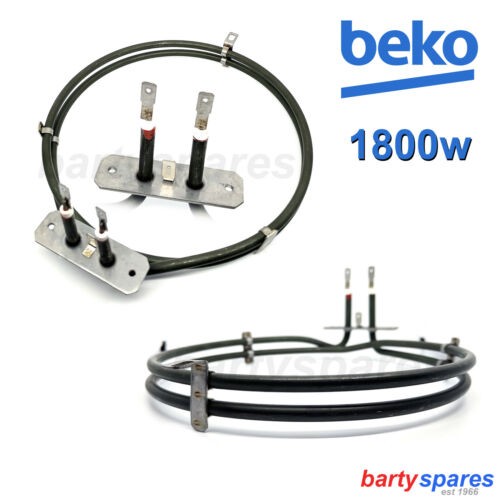 BEKO Fan Oven Cooker Heater Heating Element Ring 1800W 262900074 2 Turn