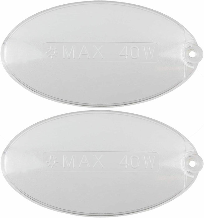 Electrolux, Indesit-Whirlpool, Smeg Oval-Shaped Cooker Hood Bulb Light Diffuser - bartyspares