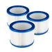 Three Pleated filters for Nilfisk Multi 20,Multi 30, Aero 20, AERO 21, Aero 25 Vacuum Cleaner - bartyspares
