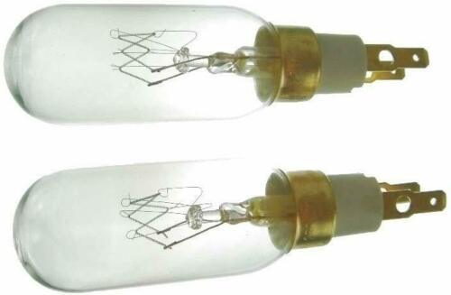 2 x Type T Click Light Bulb Lamp fits Whirlpool American Fridge Freezers 40W - bartyspares