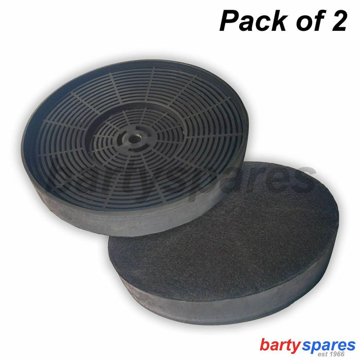 2 x SIA2 Carbon Re-circulation Filters For SIA Kitchen Cooker Hood Extractor Fans
