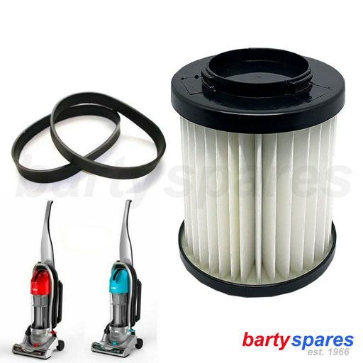 Filter & Two Belts Vax UCNBAWH1 UCNBAWP1 Nano Upright Vacuum Cleaner Type 110 - bartyspares