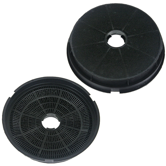 2 x BAUMATIC Oven Cooker Hood Vent Filters Round Carbon Charcoal Filter BT06.8ME