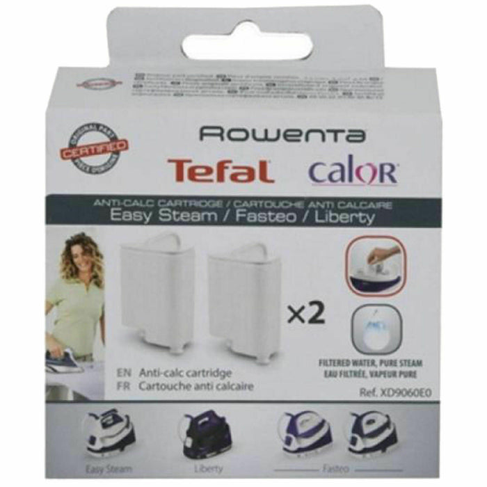 Genuine Anti-Calc Filter Cartridges for Tefal Fasteo Liberty Easy Steam Iron (Pack of 2)