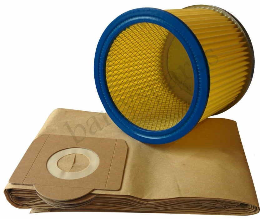 Filter & Dust Hoover Bags For Lidl Parkside Vacuum Cleaner 1300, 1400, 1500 - bartyspares