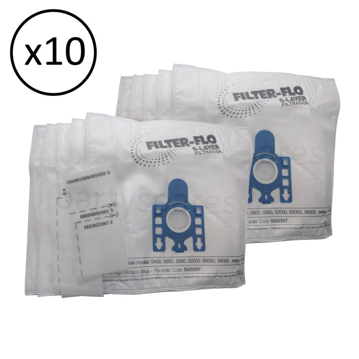 10 Dust Bags & Filters for MIELE GN type S5261 & S5211
