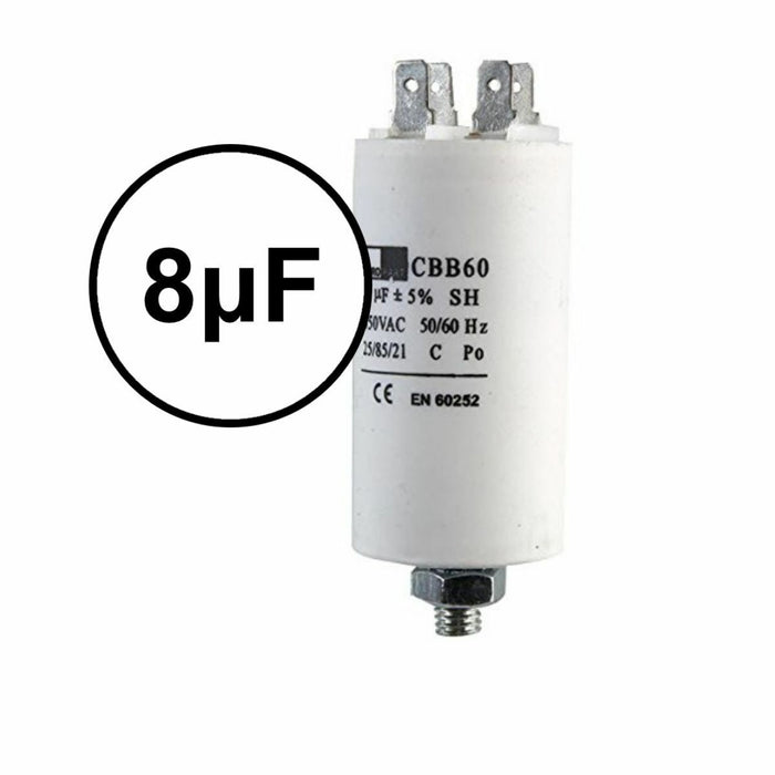 Motor Run Start Capacitor for White Knight Tumble Dryers 8uf 8 uf wk447 CL300