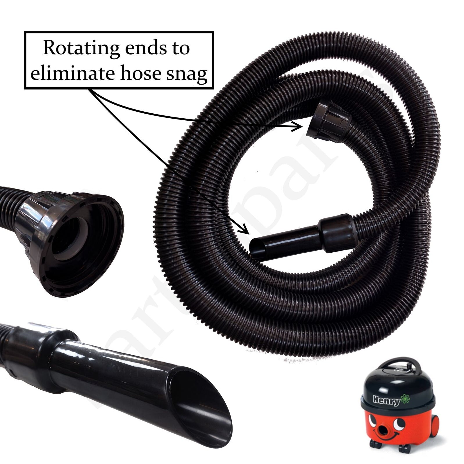 HOSE for HENRY Numatic Vacuum Cleaner Hoover Extra Long Pipe TEN Metre ...
