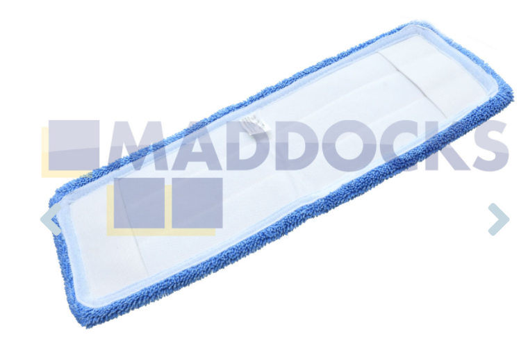 Compatible for Numatic Blue 40cm Wet Nylo Stripe Microfibre Pocket Mop Elastic (Pack of 10)