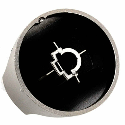 Knob Control Switch fits Hotpoint Hot-Ari ix DD53X DH53X Oven Cooker Hob Silver - bartyspares