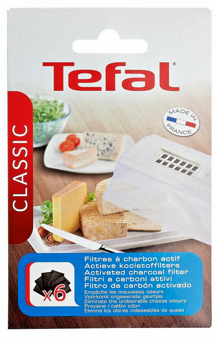 Genuine Tefal Classic Cheese Cellar 9182012 Carbon Odour Filters 6 Pack 91822120