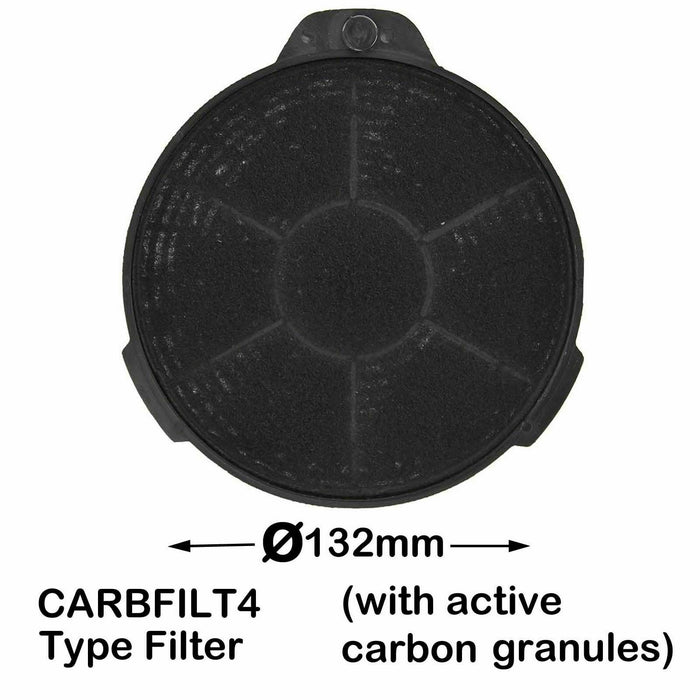 ART00801 CARBFILT4 02859394 Carbon Charcoal Cooker Hood Extractor Vent Filters Carbfilt 4 - bartyspares