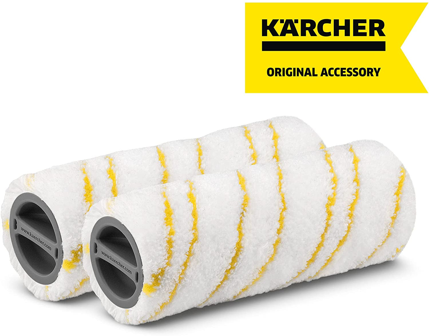 Genuine Original Karcher FC5 Hard Floor Cleaner Yellow Roller Set (Pac — bartyspares