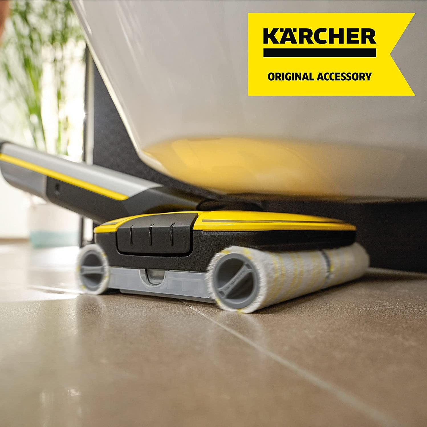 Genuine Original Karcher FC5 Hard Floor Cleaner Yellow Roller Set (Pac — bartyspares