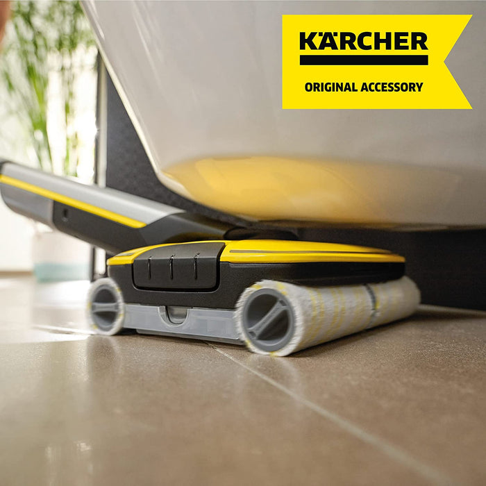 Genuine Original Karcher FC5 Hard Floor Cleaner Yellow Roller Set (Pack of 2)