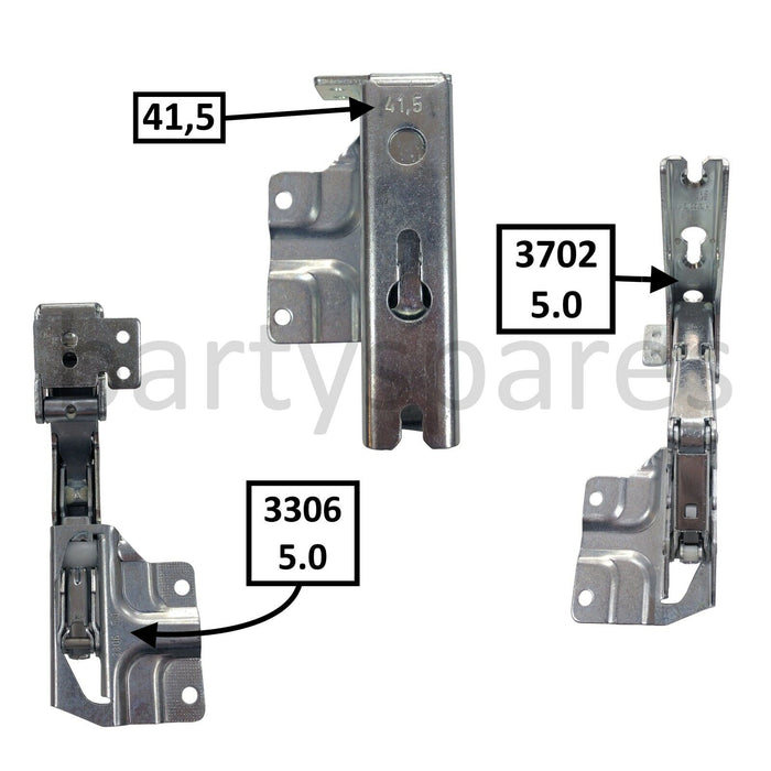 Two Hinges For De Dietrich Integrated Fridge Freezer 481147 Left or Right