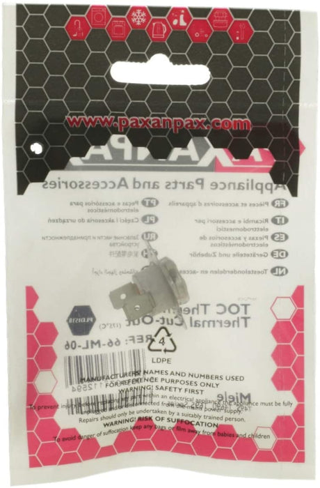 DL-pro Temperatuurbegrenzer 175 °C geschikt voor Miele 5432491/5432490 / 5126720/4710950 thermostaat temperatuursensor Klixon voor verwarmingselement verwarmingsregister droger droger DL-pro Temperatuurbegrenzer 175 °C geschikt voor Miele 5432491/5432490 / 5126720/4710950 thermostaat temperatuursensor Klixon voor verwarmingselement verwarmingsregister droger droger