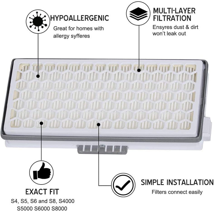 Spares2go SF-AA50 - Filtro De Carbón Compatible Con