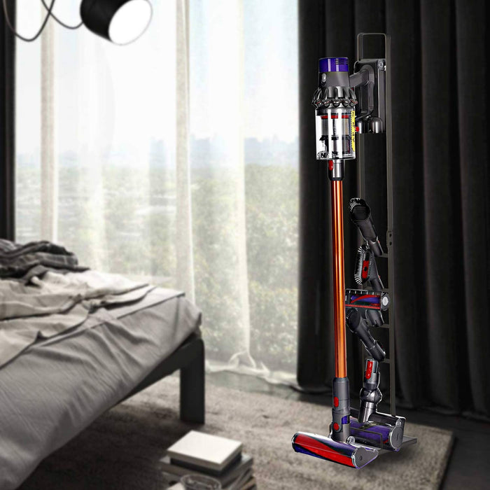 Vacuum Cleaner Holder Metal Floor Stand for Dyson Handheld V6,V7,V8,V10 No Drilling the Wall-Black - bartyspares